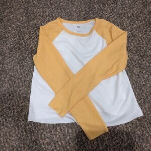 Cropped long sleeve shirt